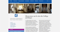 Desktop Screenshot of collegejuridique.ro